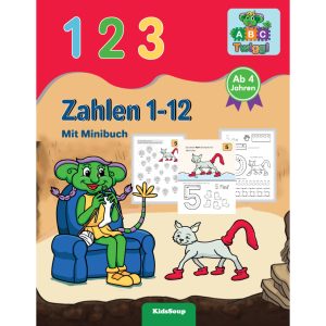 Zahlen 1-12 Übungsheft mit Minibuch für Kinder